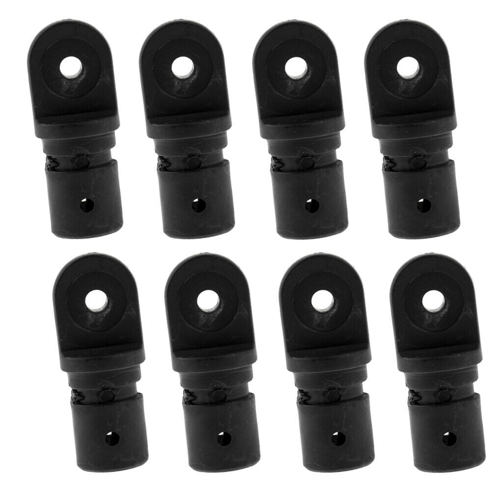 8 Pieces Nylon Marine Boat Yacht Bimini Top Fitting Inside Eye End for 7/8" Tube