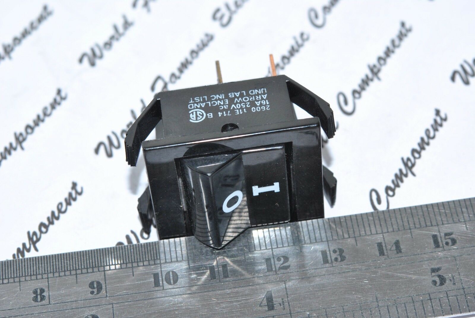 1pcs - KEMA KEUR 16A 250V~ On/Off Rocker Switch - 260011E714-B/2600 11E 714 B