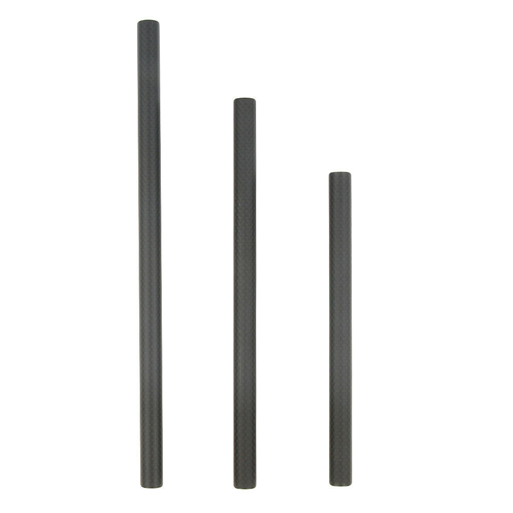 1Pair 15mm Carbon Fiber Rod for 15mm Rod Support System (non-Thread) 200mm
