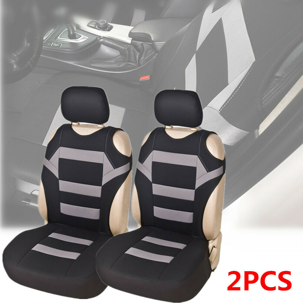 Universal 2 PCS Car Double Front Vest Design Seat Soft Cover Cushion Protector