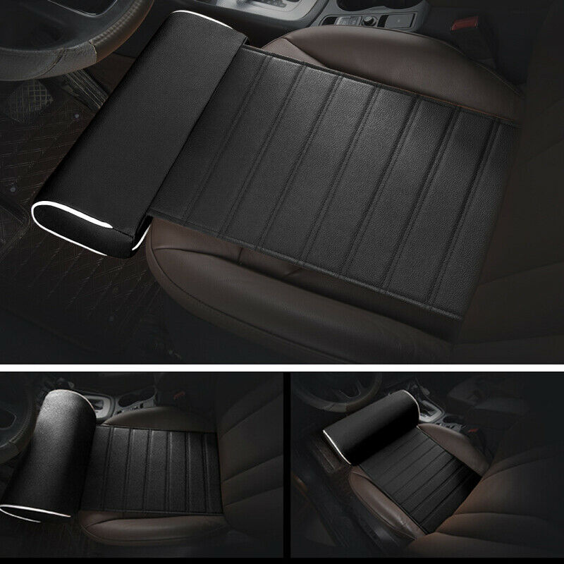 Car Interior Seat Cushion Foot Leg Support Pillow Long Knee Pad Thigh PU Leather
