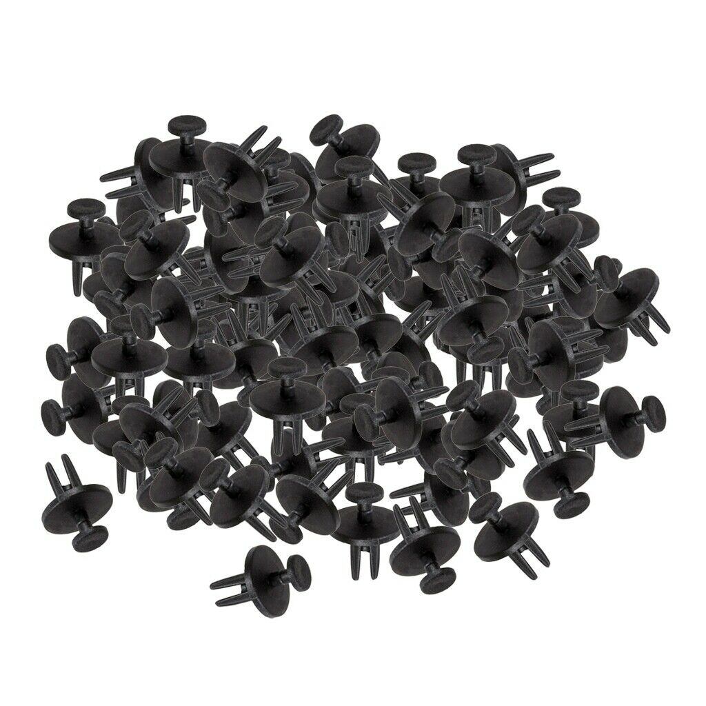 100Piece Car Door Fastener  Bumper Rivet Mouldings Trim Push Clips