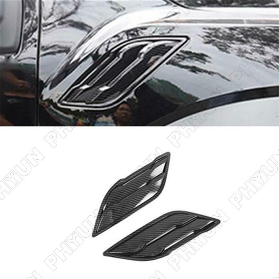 For 2015-2020 Ford F150 Fender Air Vent Outlet Cover Trim Kit Carbon Fiber Style
