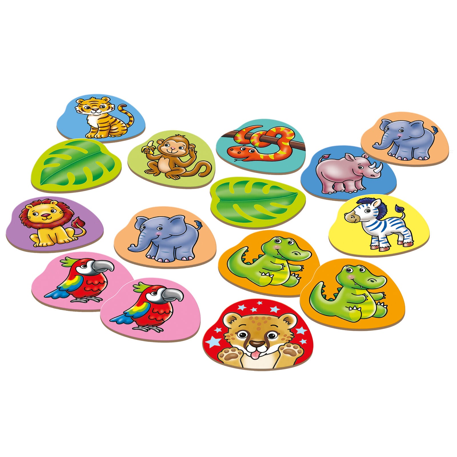 Orchard Toys 107 Jumble Jungle Pairs Game Matching Memory Family Children Toddle