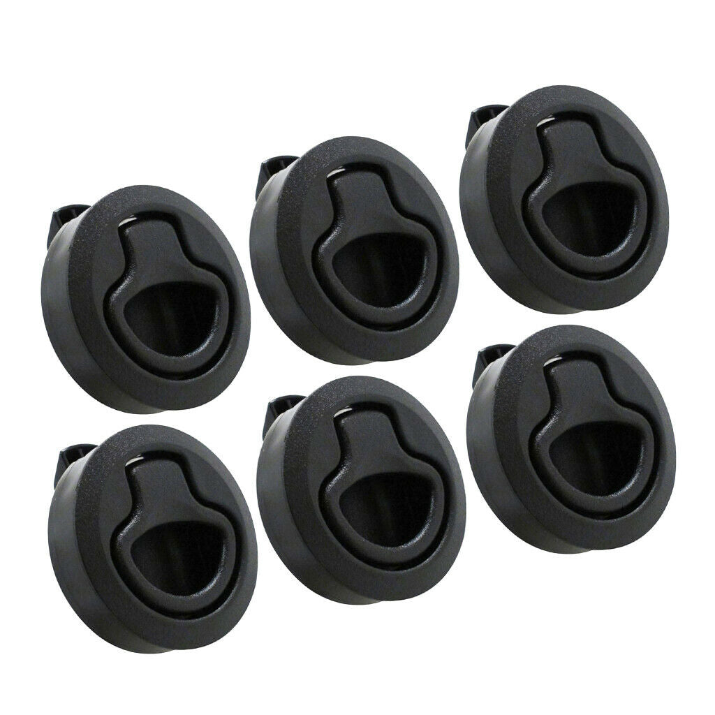 6x Nylon 2'' Flush Deck Pull Locker Hatch Latch Marine Boat Lock Lift Handle