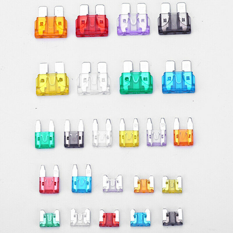 272PCS Car Blade Fuse Assortment 2 3 5 7.5 10 15 20 25 30 35AMP Auto Truck Boat