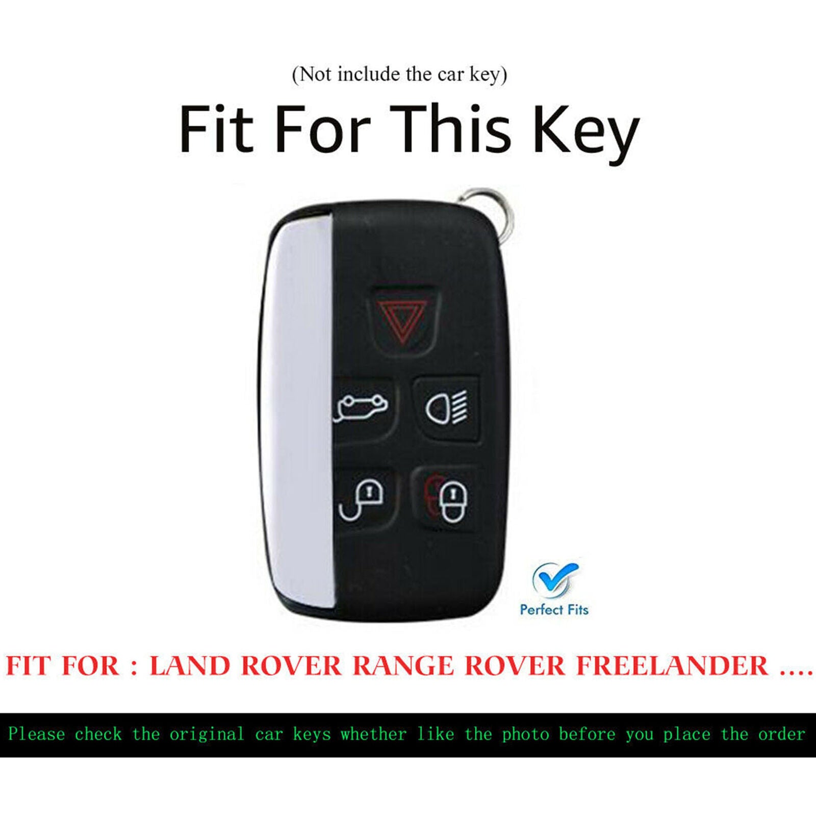 Zinc Alloy Key Fob Case Cover For Land Range Rover Evoque Discovery Remote key
