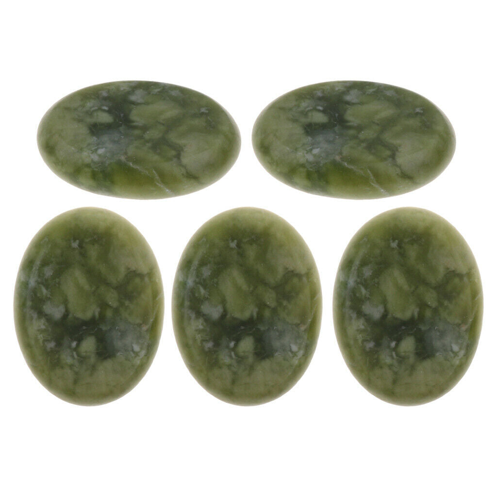 5Pcs Jade Hot Massage Stone Neck Arms Legs Salon Beauty Spa Massage Therapy