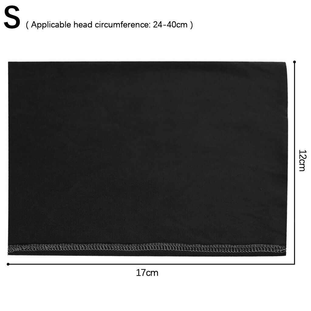 Dog Ears Cover Snood Stretchy Pet Hood Bathing Blowing Winter Neck Black S
