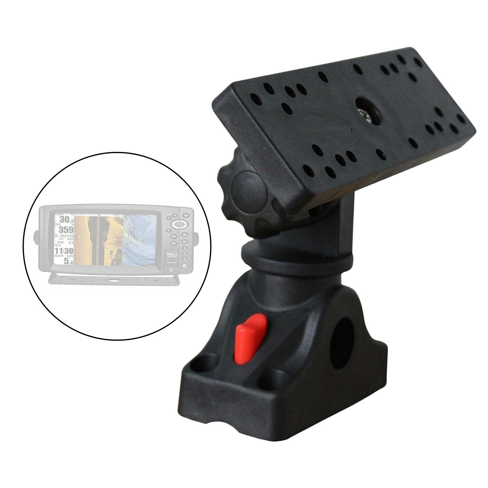 Electronic Fish Finder Holder Fishfinder Boat Support 360 Degree Rotated