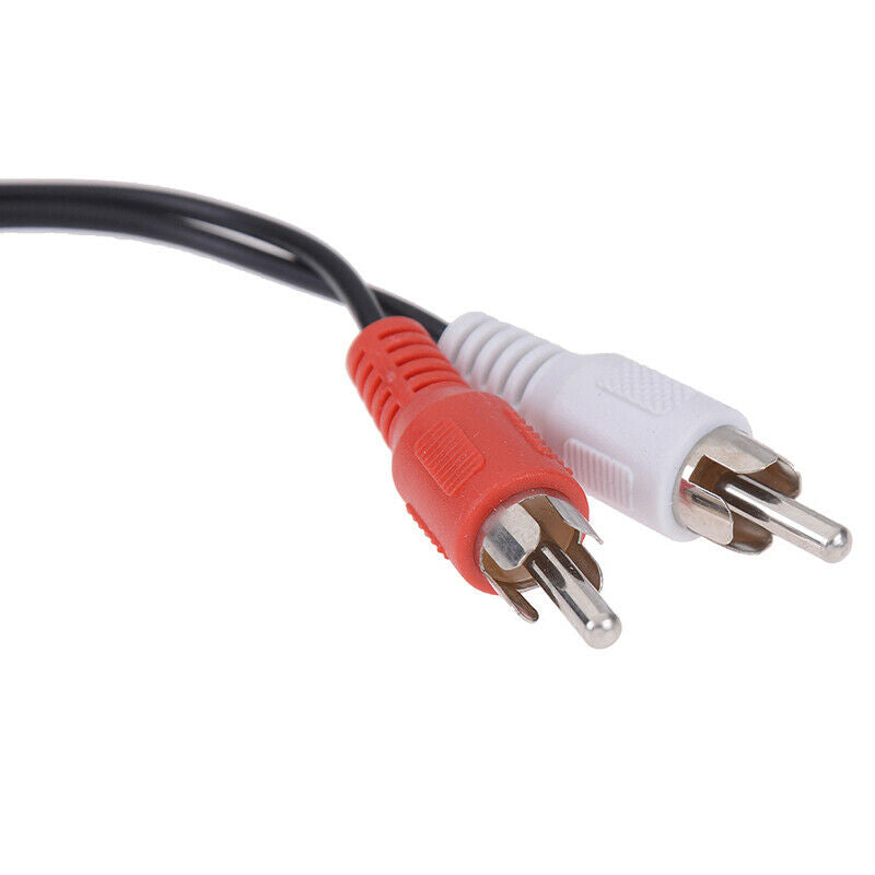 2in1 Audio cable 3.5mm to 2rca double lotus head audio adapter cable av c.l8