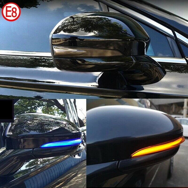 For Ford Fusion Mondeo MK5 2014-2019 Car LED Dynamic Side Rearview Mirror LighW5