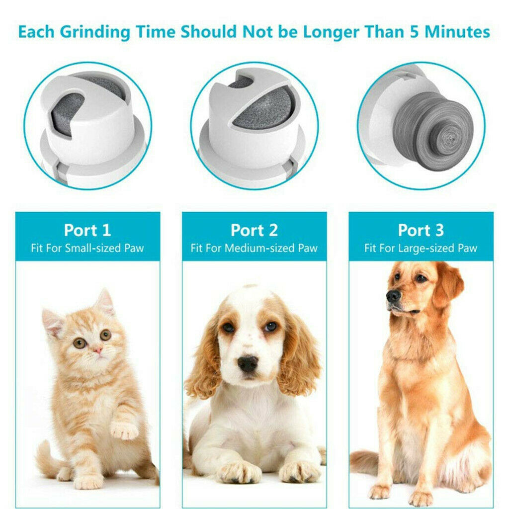 Dog Nail Grinder with USB Charging Quite & Powerful Nail Clipper for Cat Dog