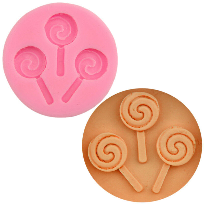 Halloween Lolli Silicone Mold Chocolate Fondant Moulds Baking DI.l8
