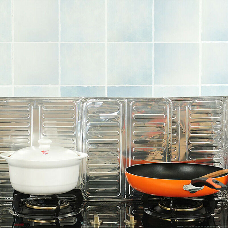 1pc Aluminum Foil Oil Block Anti-Splashing Oil Baffle Kitchen Utensils To.l8