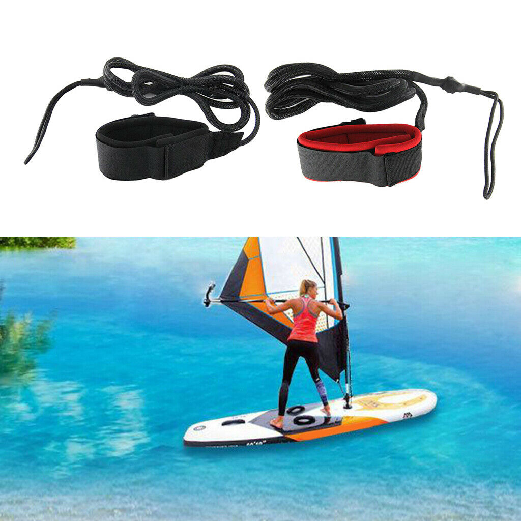 2m 7ft Deluxe Surf SUPs Leash Leg Rope - Red