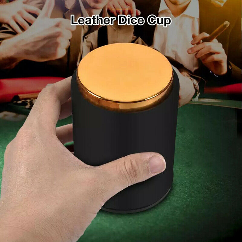 Leather Dice Cup Dicebox For Bar KTV PU Leather  Dice Cup Bar Game SuppliesJ Tt