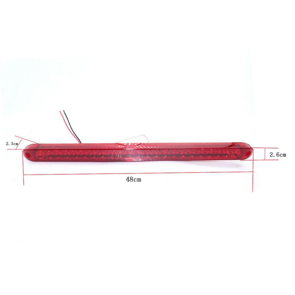 23 Red LED Stop Brake Light Strip Tail Warning Turn Signal Flowing Indicator