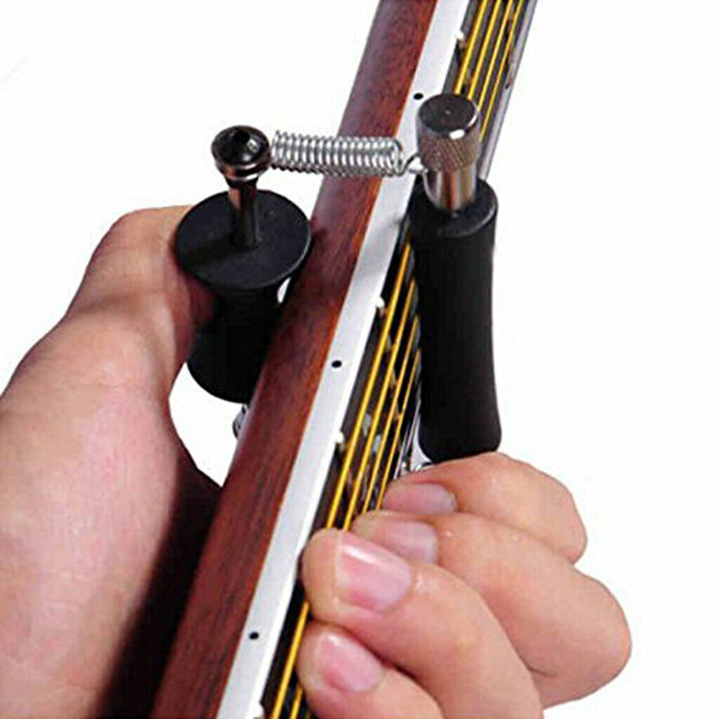 Anti-Rust Carbon Steel Guitar Easy Tunning Rolling Glider Sliding Capo Black