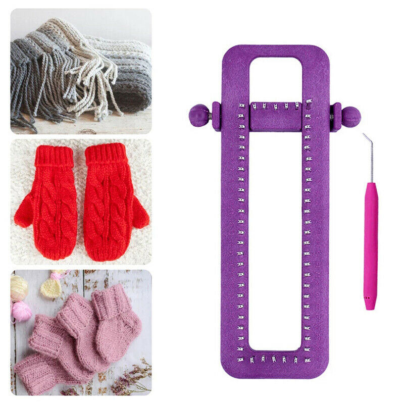 Adjustable Sock Loom Kit Knitting Socks Scarf Hat DIY Hand Craft ToolBDZ2 LS
