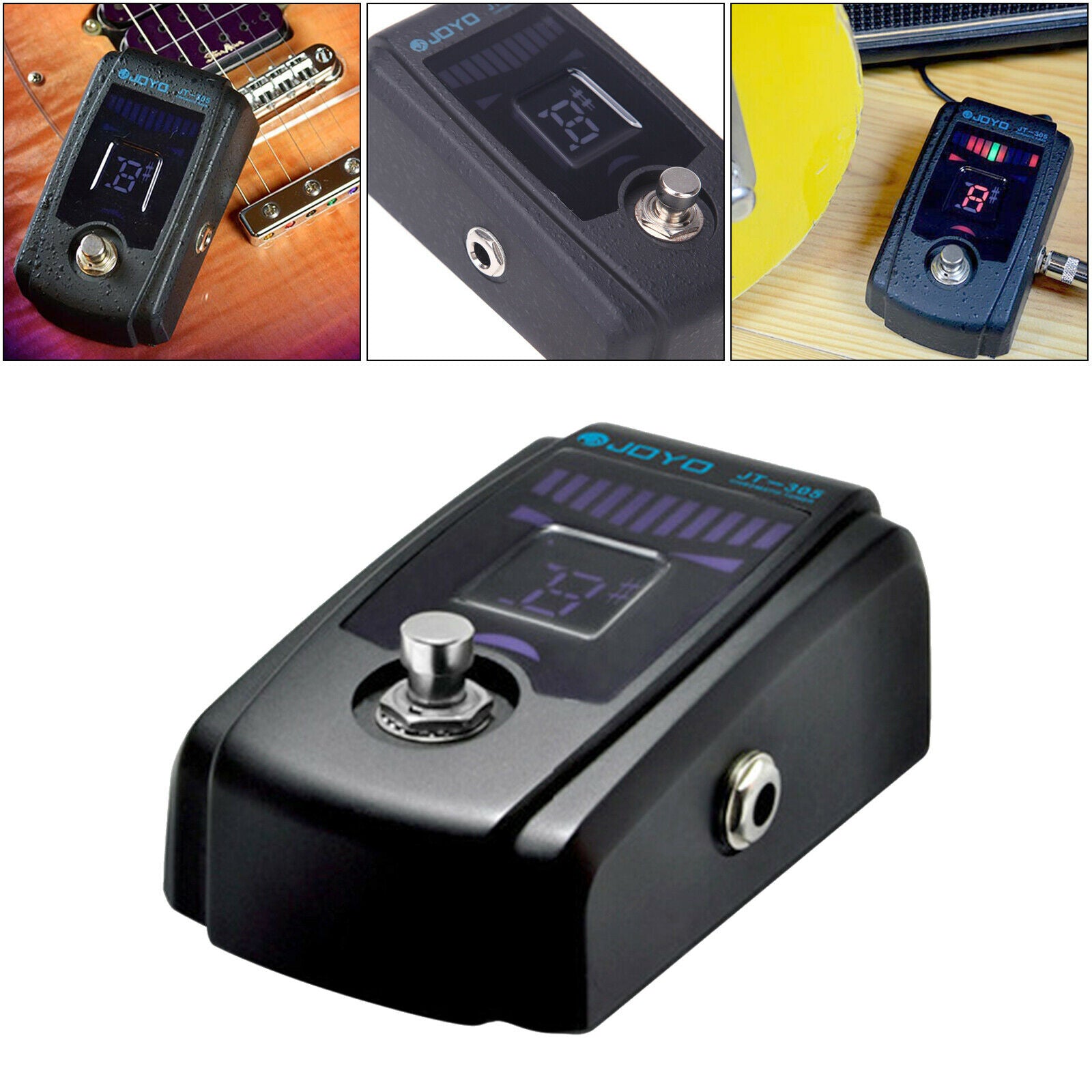Alloy High Precision Guitar Chromatic Tuner Pedal Flat Tuning True Bypass