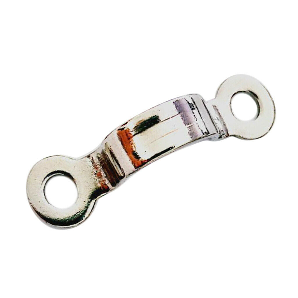 Steel Bimini Boat Top Pad Eye Strap Tie Down Footmans Loop Kayak 1.5 x 28.5mm