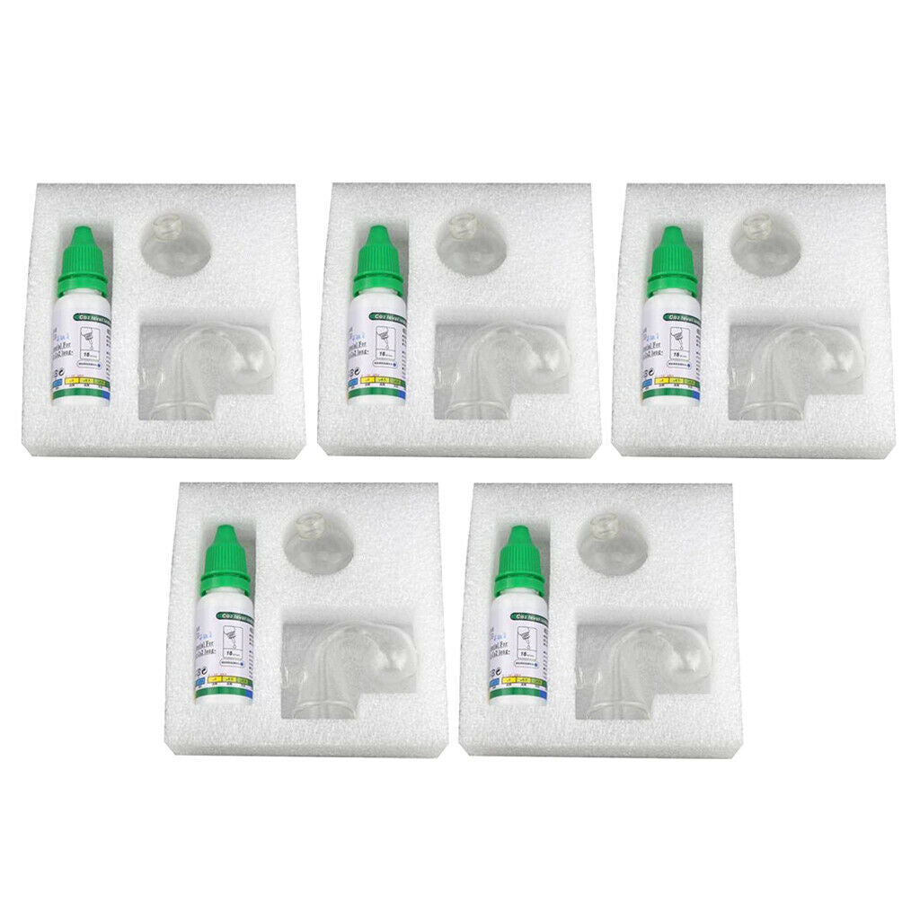 5 Set Carbon Dioxide CO2 Monitor Glass Drop Checker   Aquarium