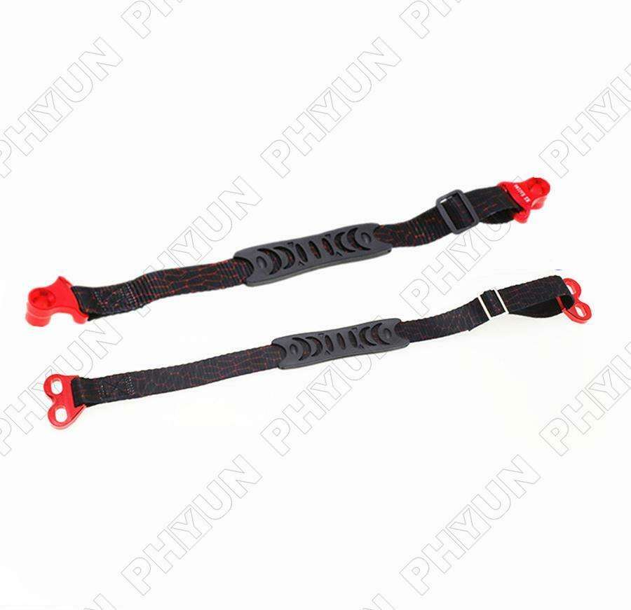 2Pcs Front+Rear CNC Adjustable Motorcycle Rescue Strap Pull Sling Belt Dirt Bike