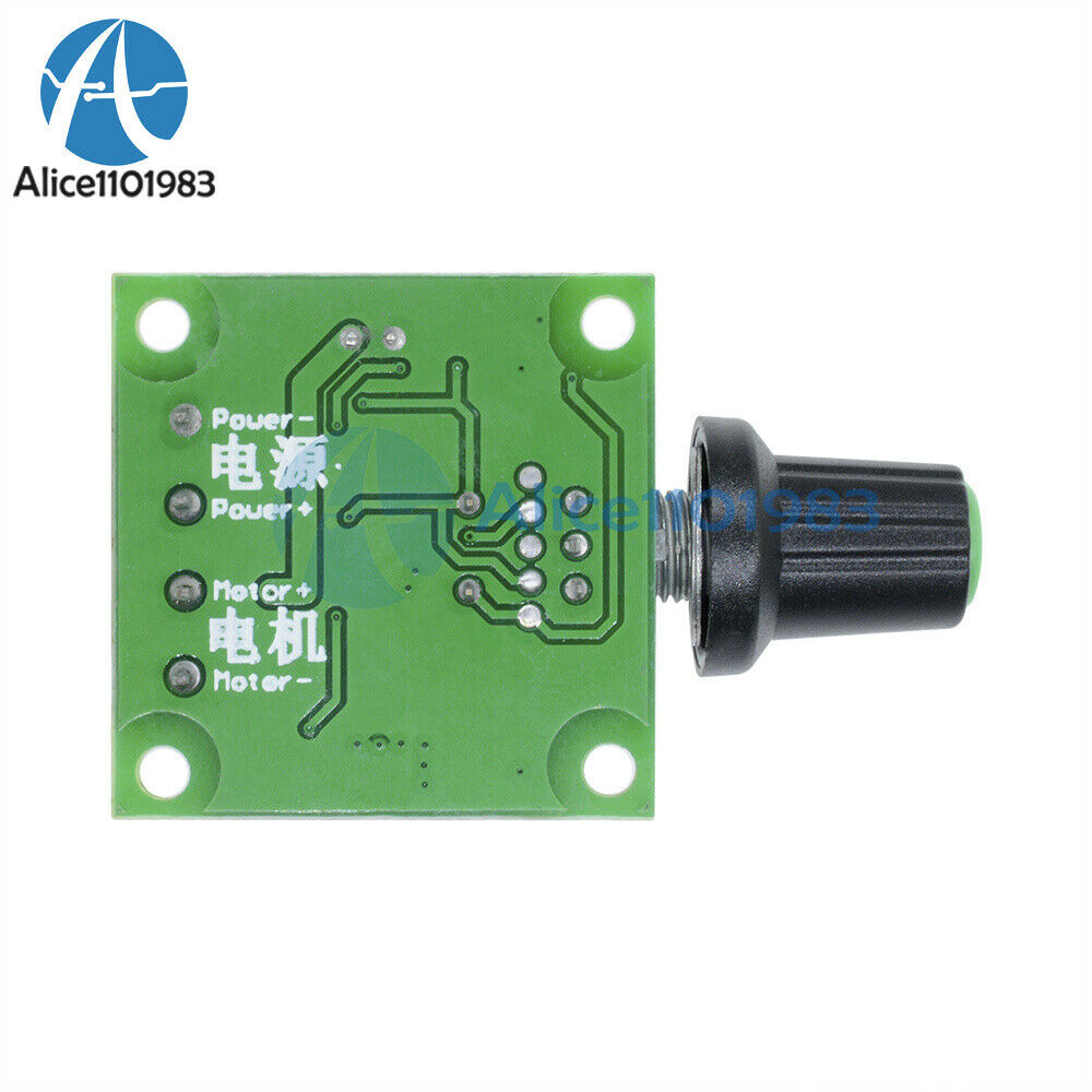 5PCS 2A Motor Speed Switch Controller PWM 1803BK+self-recovery Fuse DC 1.8V-15V