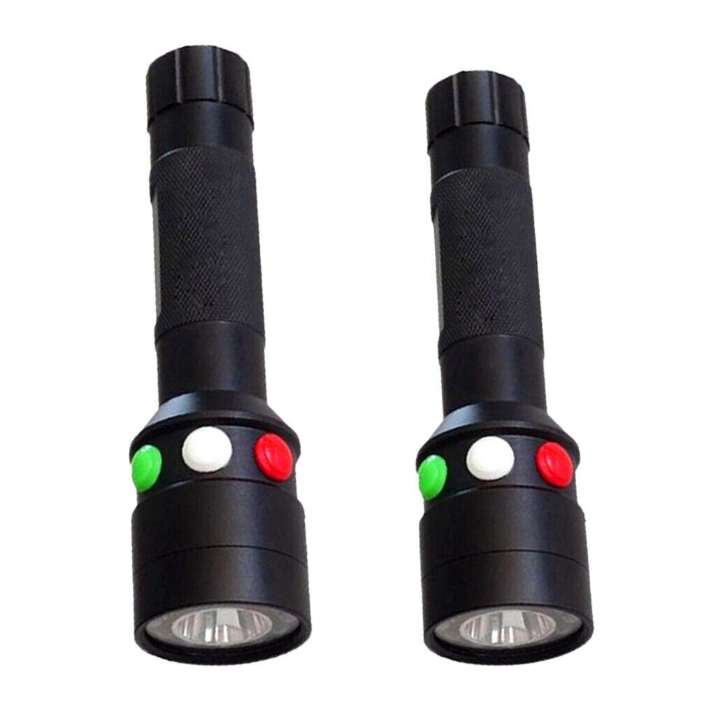 2xLED Multifunctional Flashlight 3 Colors Three-color Lamp Insert