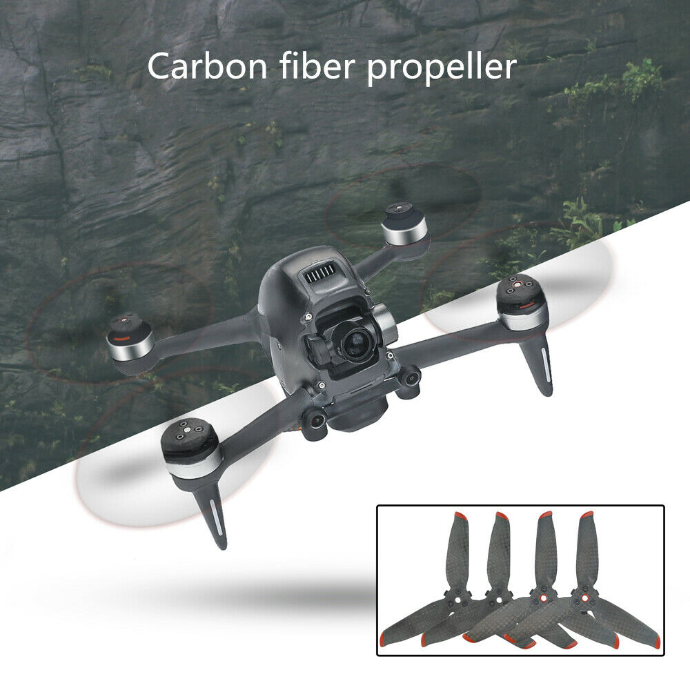 Carbon fiber propeller blades for DJI FPV Combo ride through aircraft drone