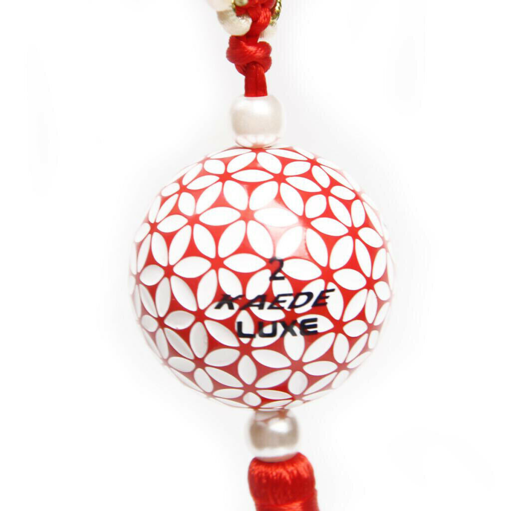 Chinese Knot Tassel with Golf Ball Home Car Office Hanging Decoration Red