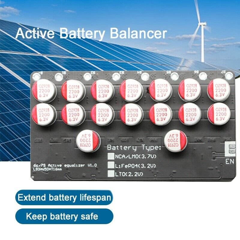 5A Balancer 7S LiFePo4 Li-Ion Ver Battery Active Equalizer Balancer Energy TraZ8