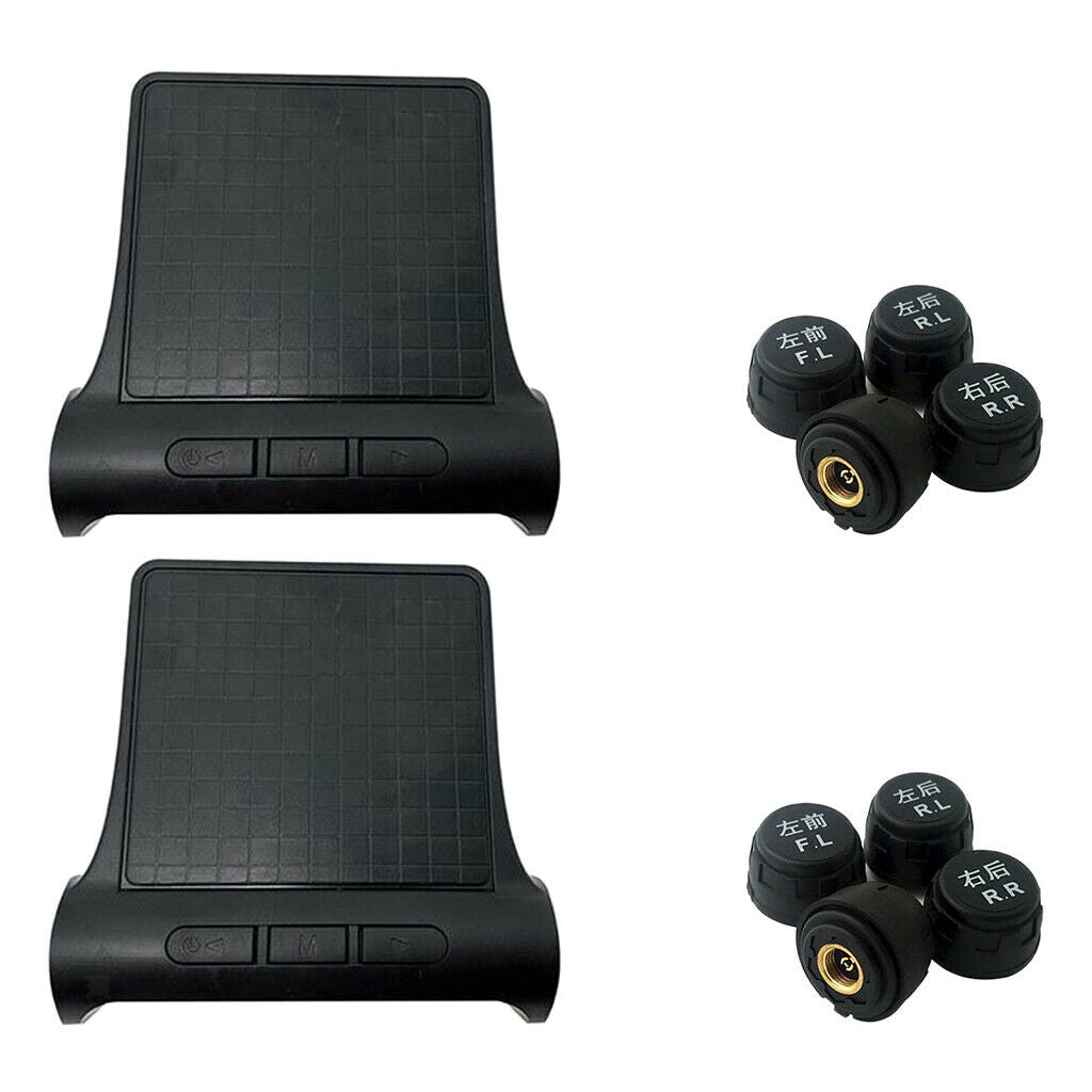 2Set Universal Car Tire Pressure LCD Monitoring System TPMS w/ External Sensor