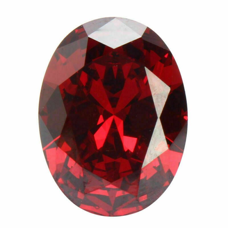12x16cm 13.89CT Red Oval Ruby Zircon Unheated Loose Gems Blood Pigeon