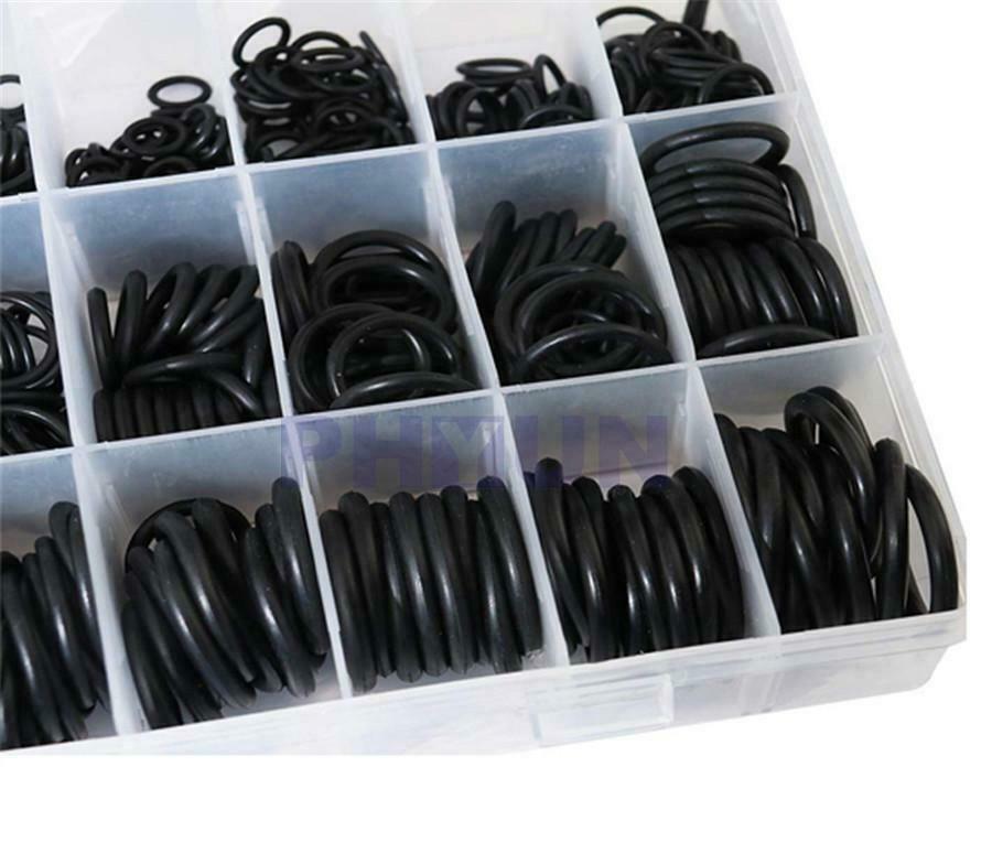 800x Boxed Thickness 1.5mm 2.4mm 3.1mm Rubber Black Car O-Ring Gasket Seal Kit