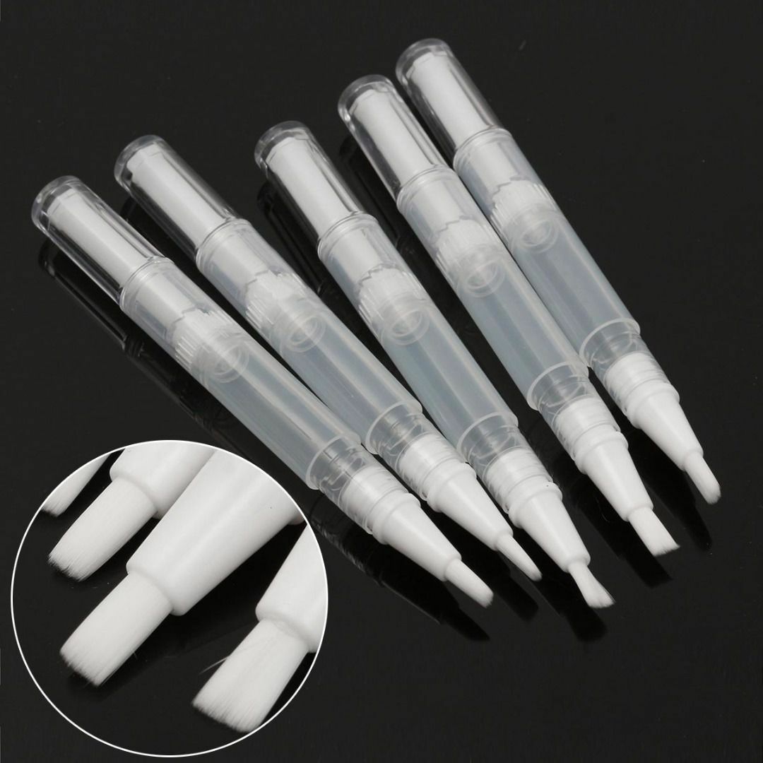 5pcs Cuticle Oil Container With Brush Lip Balm Nail polish Tube Empty Twist Pen