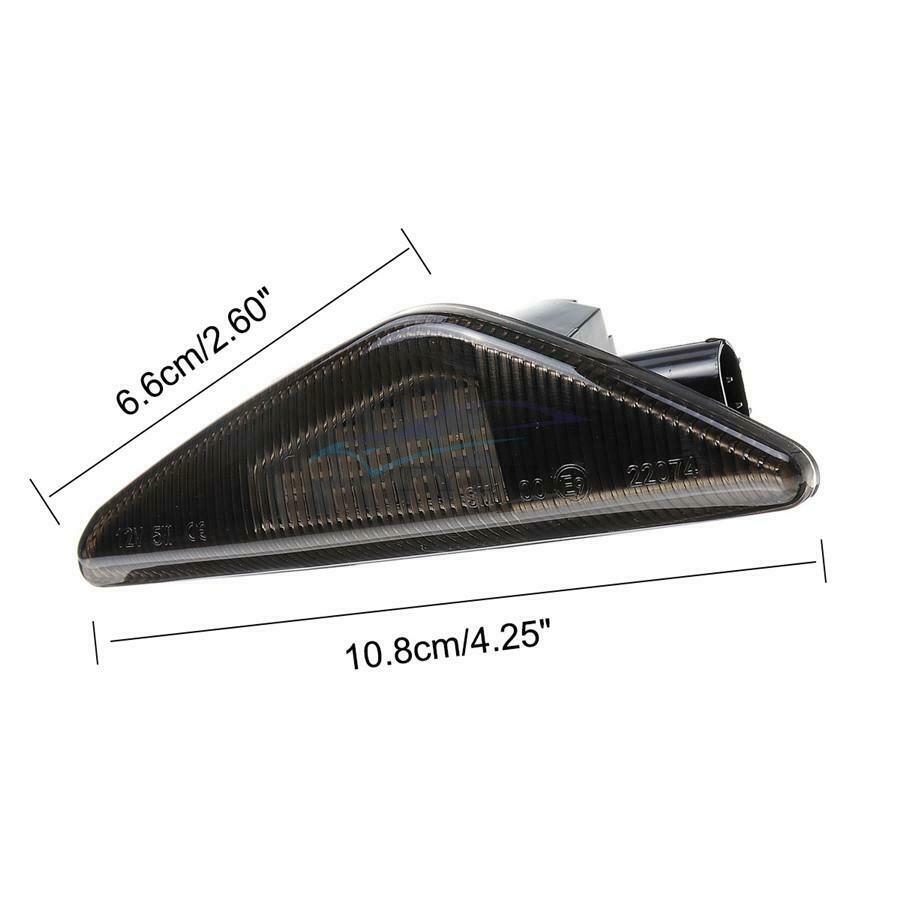 For BMW X5 X6 X3 E70 E71 E72 F25 2007-13 12V ABS Amber LED Side Marker Light x2