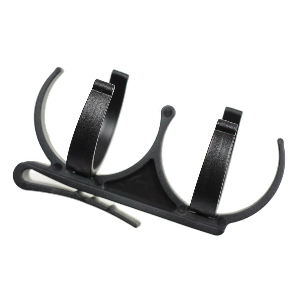 2X Golf Ball Holder Clip Golf Ball Organizer Golfer Golfing Tool Black Black