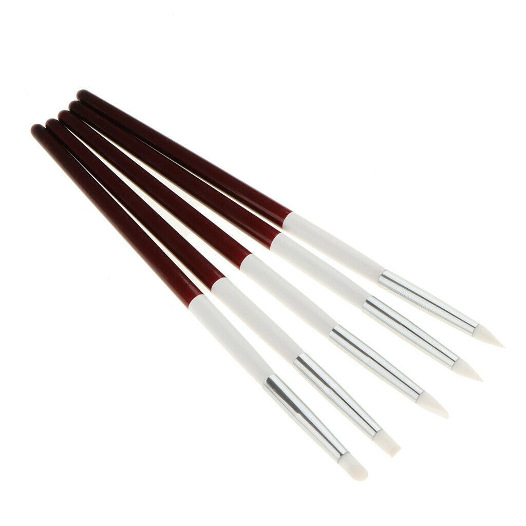 DIY Nail Art Dotting Painting Drawing Polishing Liner Pen Brush Set 5Pieces