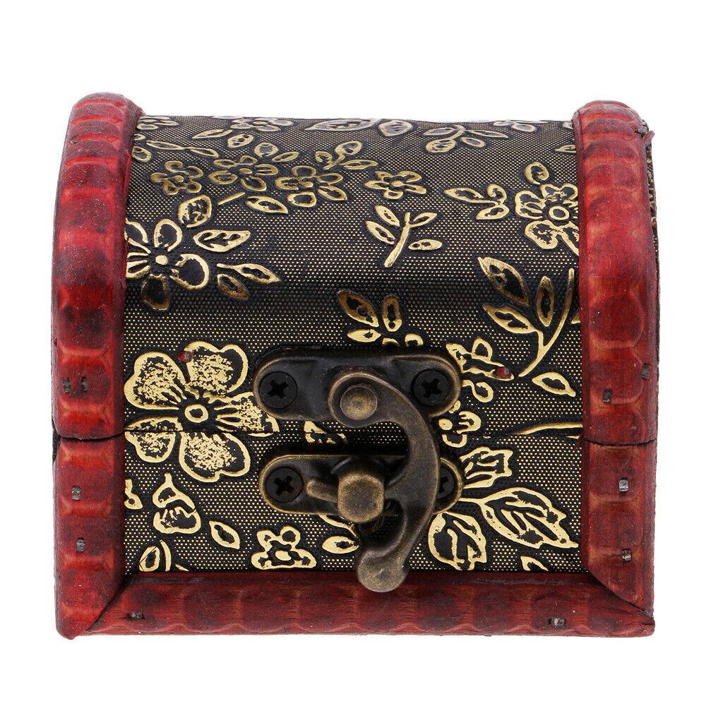 Chinese Style Jewelry Display Box Earring Storage Gift Box w/ Flowers Design