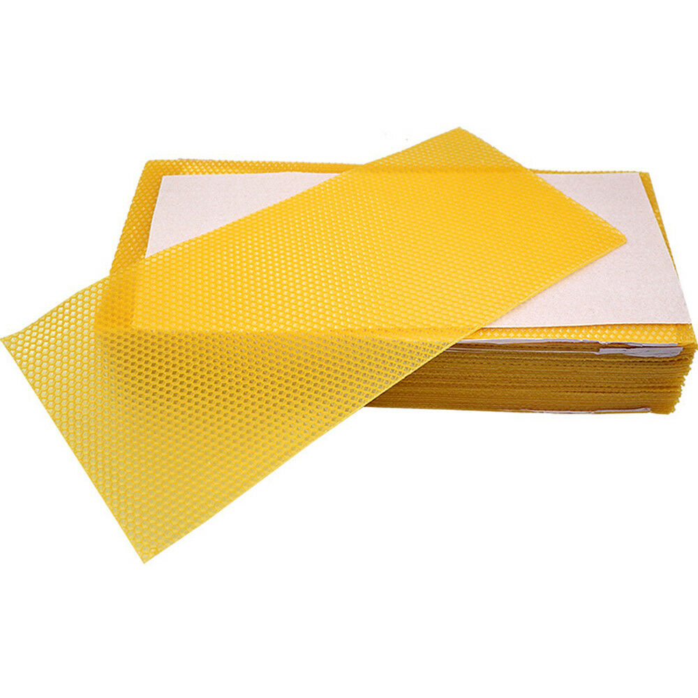 30PCS Beekeeping Nest Bee Honey Sheets Beehive Wax Foundation Beekeeping Tools