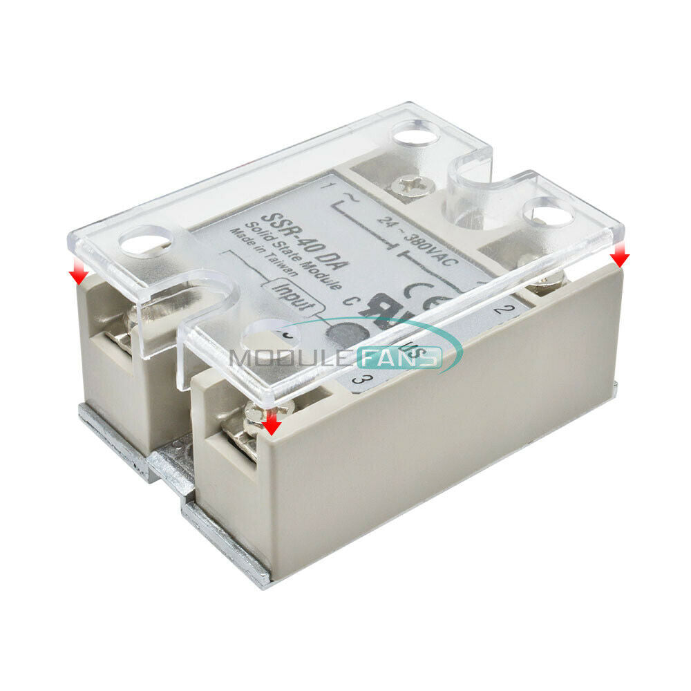 Single Phase Solid State Relay SSR Safety Cover Clear Plastic Covers