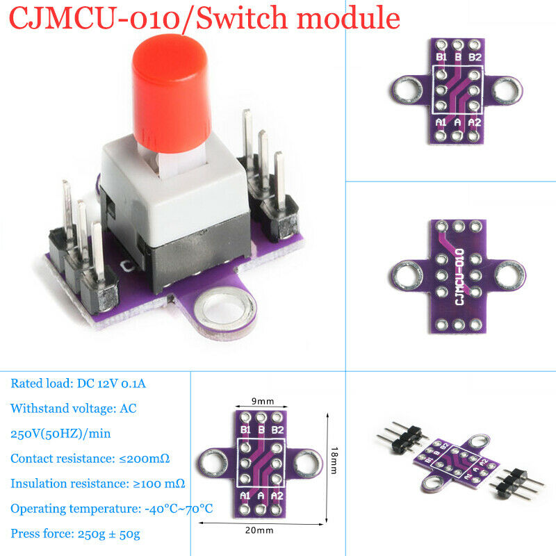 CJMCU-010 with lock Switch self-locking switch double row switch switch module
