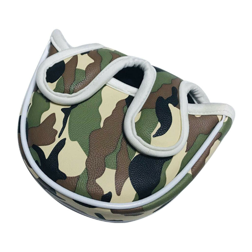 Square Mallet Headcover Magnetic Closure Golf Putter Head Cover