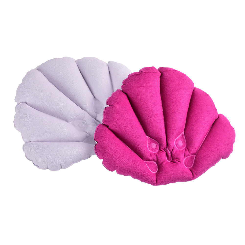 Bathroom Inflatable Bath Spa Pillow Head Back Neck Cushion Bathtub Relaxing^BDA