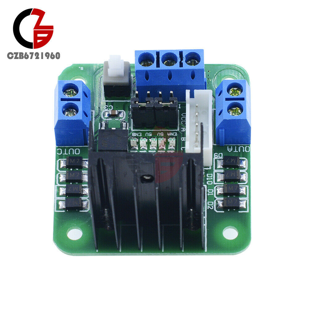 5Pcs L298N Dual H Bridge DC 5V Stepper Motor L298N Drive Controller Board Module