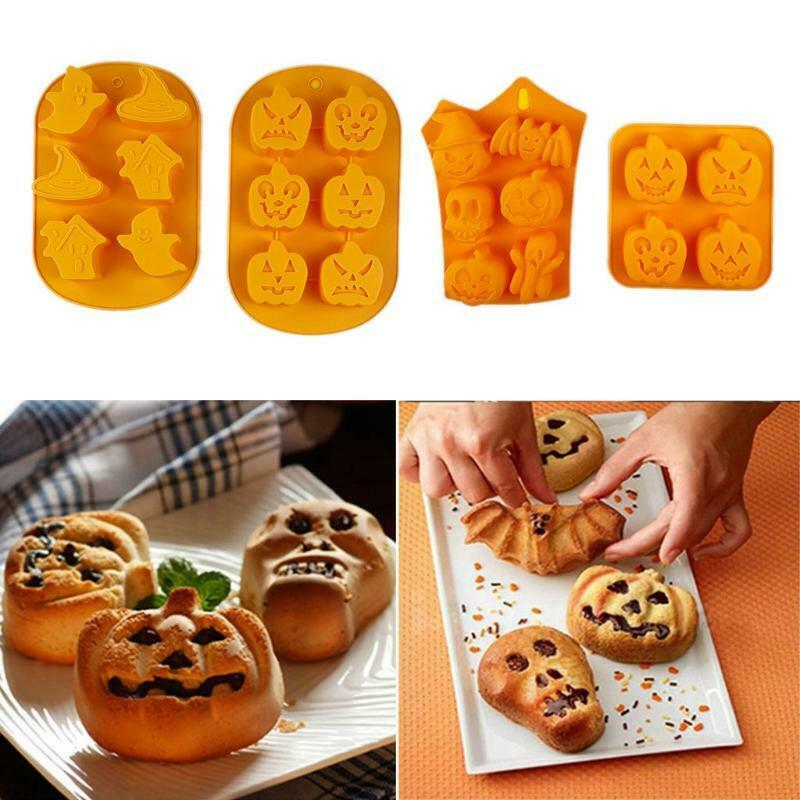 4 PCS Chocolate Mold Non-stick Baking Utensils Pumpkin Personality Modeling Mold