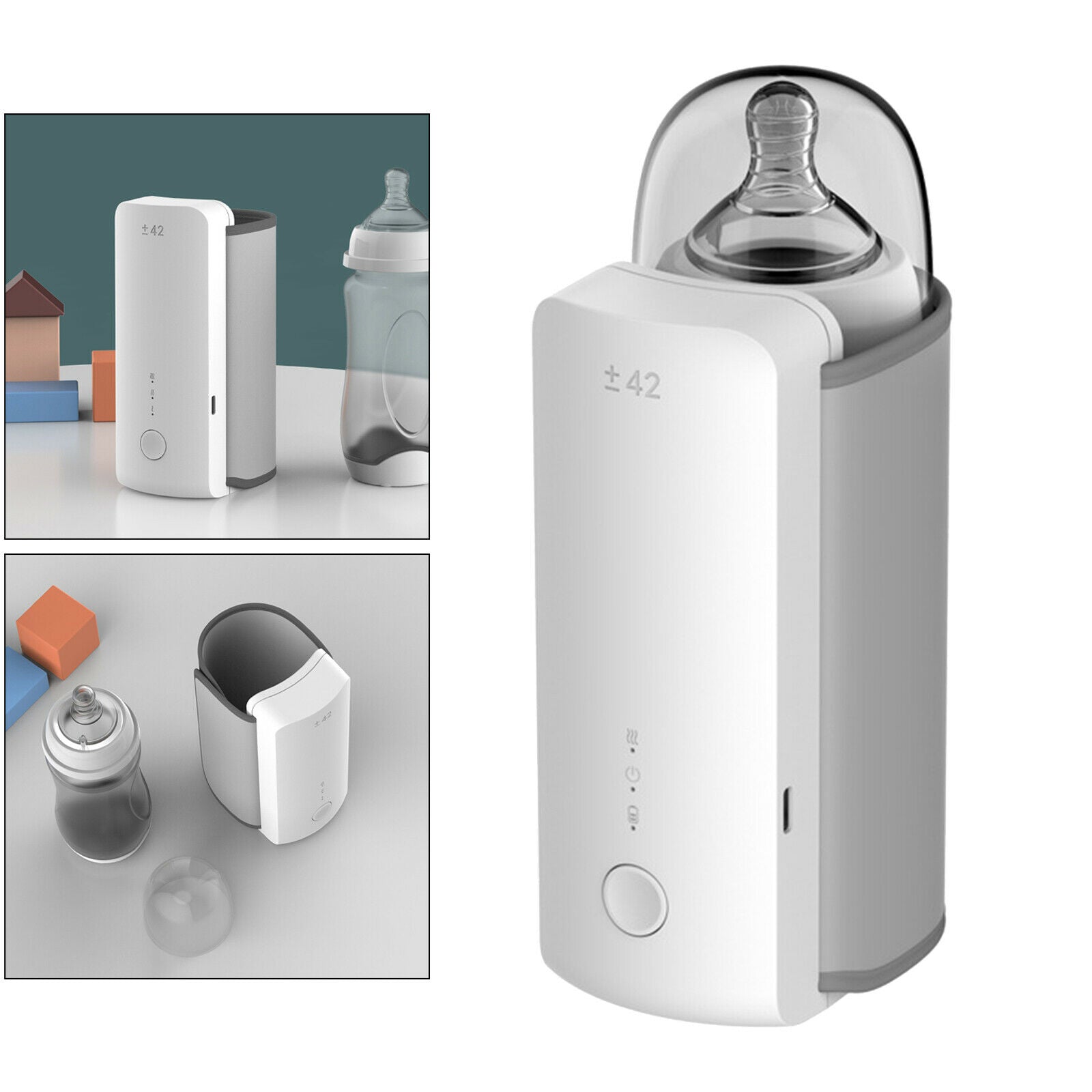 Portable Baby Bottle Warmer 5200mAh Wireless Smart Temperature Control