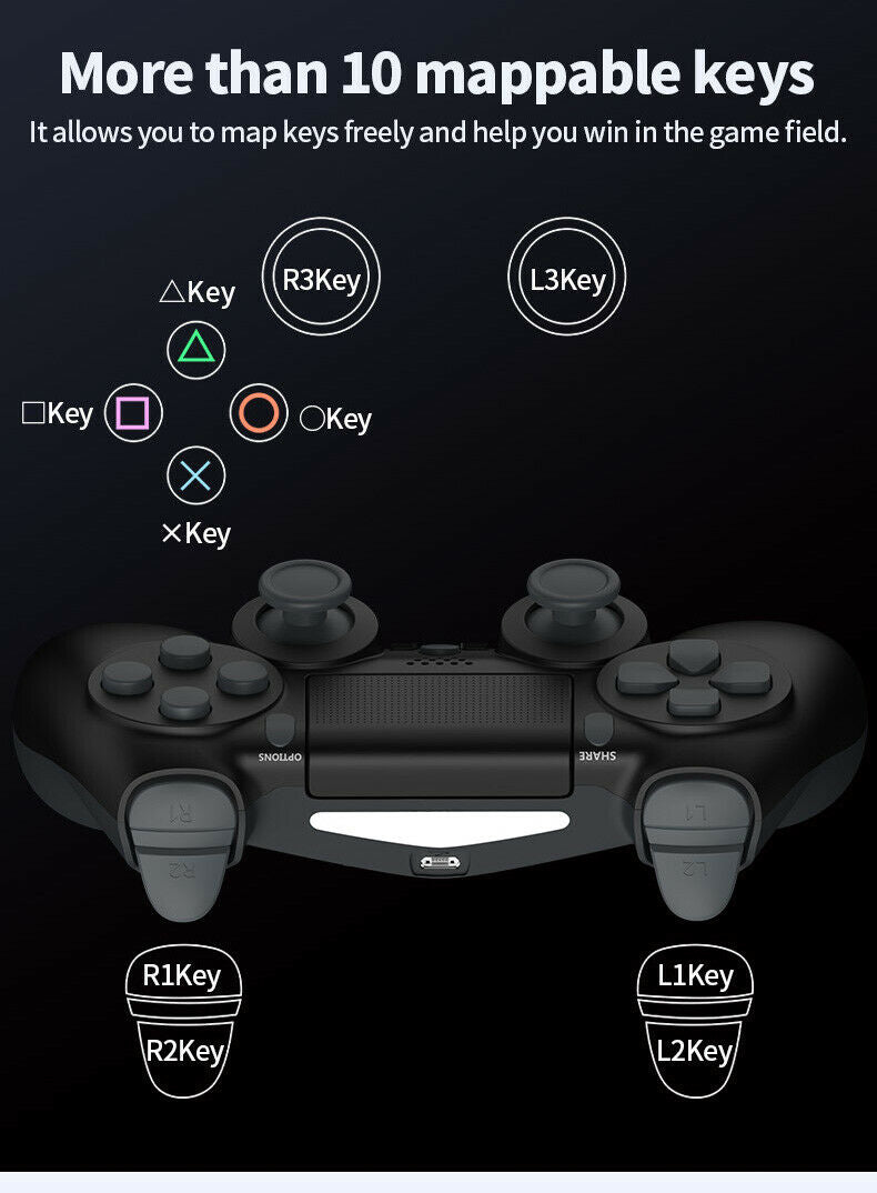 For SONY PS4 Gamepad Rear Extension Controller Wireless Handle Back Key Adapter